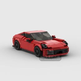 Blocks MOC racing sports car Vehicle Speed Champion Racer Building Brick Creative Garage Toys for Boys 231114