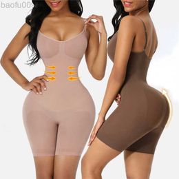 Waist Tummy Shaper Full Body Shaper Seamless Women Slimming Shapewear Bodysuit Waist Ladies Push Up Butt Lifter Corset Fajas Colombianas W0414