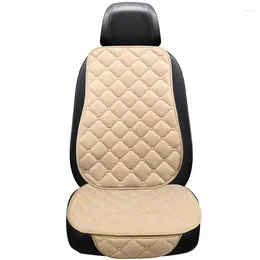 Car Seat Covers Non-slip Short Plush Protector Auto Accessories Winter Universal Cover Front Velvet Cushion Mat Pad