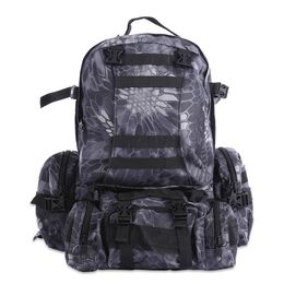 Outdoor Bags 4 in1 tactical backpack 50L military men s camping hiking mountaineering bag Molle outdoor sports 231114