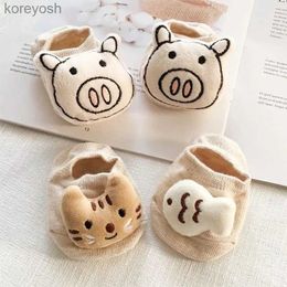 Kids Socks Baby Toddlers Home Floor Non-slip Dispensing Cartoon Doll Cotton for 0-3Y Girls Boys Kids Newborn Infant ClothesL231114