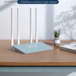 Routers Comfat CF-WR616ACV2 WiFi Router 1200Mbs Dual Band 2.4 5.8GHz 3*RJ45 LAN Wireless Router With 4*5dBi High Gain Antennas Q231114