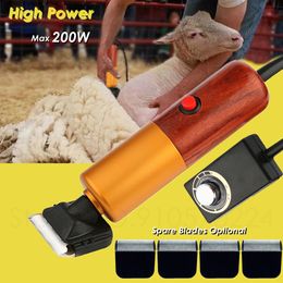 Dog Grooming High Power Clippers Professional 200W Animal Trimmer Shaver Pet Clipper Cat Mower Electric Tufting Cutting Machine 230414