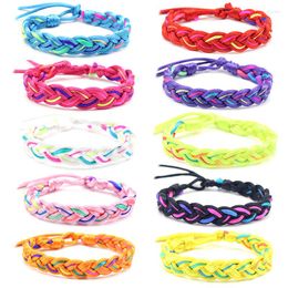 Bangle Multicolor Fashion Bohemia Ethnic Style Adjustable Handmade Bracelet Women Men Couple Friendship Braided Cuff Woven Rope Jewellery