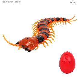Electric/RC Animals EBOYU New Arrival IR RC Scolopendra Simulative Remote Control Animal Electric Toy Funny Novelty Terrifying Christmas Kids Gift Q231114