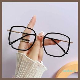 Designer glasses 2023 anti blue light spectacle frame female myopia finished product home same green ultra male