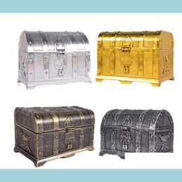 Other Festive Party Supplies Pirate Treasure Chest Decorative Keepsake Jewellery Box Plastic Toy Boxes Vintage Decor Gifts Drop Deli Dhi98