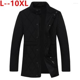 Men's Down Plus Size 9XL 8XL 10XL 6XL 5XL 4XL Brand 2023 Winter Jacket Men Parkas Thick Cotton Padded Windbreaker Warm Coat