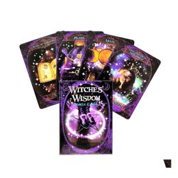 Greeting Cards Sell Witches Wisdom Oracle Card Tarot Mystical Guidance Deck Divination Entertainment Partys Board Game 48 Sheets/Box Dhpqo