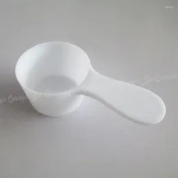 Measuring Tools 100pcs/lot 20 Gram Scoop 40ML White Plastic Spoon Kitchen 20g Measure Spoons -