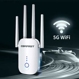 Routers 2.4G 5GHz 1200Mbps Dual Band WiFi Extender 802.11AC WiFi Repeater Powerful Wireless Router/AP AC1200 Wlan Wi Fi Range Amplifier Q231114