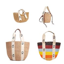 woman handbag Straw Raffia beach bag woody basket bucket weave Luxury Designer tote Shoulder Bag high quality Womens man Crossbody classic large heart clutch bags