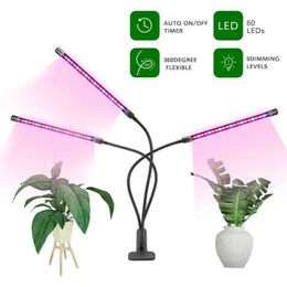 Grow Lights Full Spectrum USB LED Grow Light Adjustable Gooseneck Timer Grow Tent Fitolampy for Indoor Plant Hydroponics Garden Greenhouse P230413