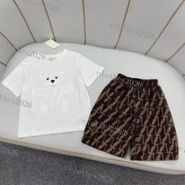 2023 Kinder Kleidung Sets Jungen Mädchen Trainingsanzüge Anzug Letters Print 2pcs Designer T-Shirt kurze Hosen Anzüge Chidlren Casual Sport Kleidung 90-160 Top-Marke