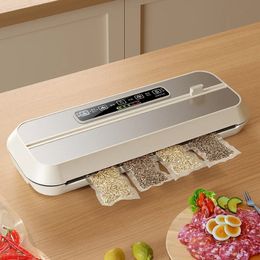 Other Kitchen Tools Vacuum Sealer Machine Automatic Power Vac Air Sealing for Food Preservation Dry and Moist Modes Builtin Cutter 231114