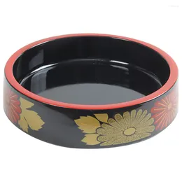 Pans Round Sashimi Serving Plate Food-grade Plastic Sushi Dish Japanese Seafood Tray For Household Restaurant