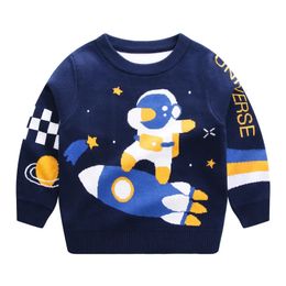 Pulôver tricô suéter outono bebê meninos roupas suéter inverno quente suéter de lã para 2-7 anos crianças manga comprida suéter bebê menino top 231114