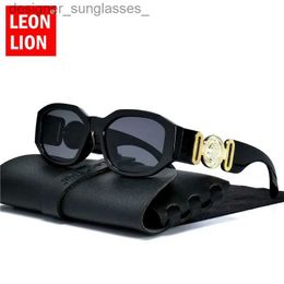 Sunglasses LeonLion Vintage Oval Sunglasses Women Brand Designer Glasses Women/Men Cateye Retro Eyewear Women Vintage Lentes De Sol MujerL231114