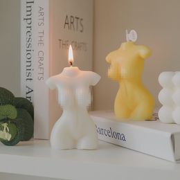 10Pcs Creative Art Body Candle Mould Cute Female Figure Arts Candles 5.5*9.5cm Aromatherapy Body-shaped Candle DIY Home Decor