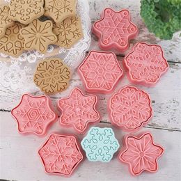 Baking Moulds Mold 8-piece Set Interesting Great For Christmas Snowflake Practical Festive Holiday Tools Easy To Use