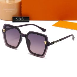 lasses Glasses A112 Brand Outdoor Shades PC Farme Fashion Classic Ladies Sunglass Mirrors for Women L 586 G