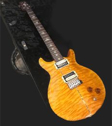 Custom Santana ll Santana Yellow Quilt Maple Top Guitar Reed Smith 24 frets Electric Guitar