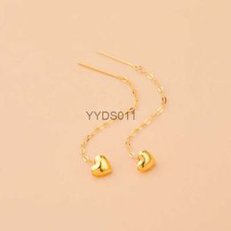 2024 Stud ZHIXI Real 18K Gold Drop Earrings Au750 Fine Jewelry Grain Ear Wire Wedding Trendy Party Gift For Women