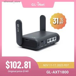 Router GL.Inet GL-ACT1800 (Slate AX) Wi-Fi 6 Gigabit Travel Router VPN Client Server OpenWrt Adguard Home Elternsteuerung Q231114