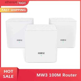 Routers Tenda Nova MW3 Wifi Router AC1200 Dual-Band for Whole Home Wifi Coverage Mesh WiFi System Wireless Bridge APP Remote Manage Q231114