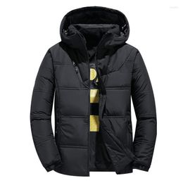 Men's Down Winter Men Coats Hooded Cotton Warm Jackets Thermal Thick Male Casual Fashion Snow Parka Mens Brand Clothing SA834