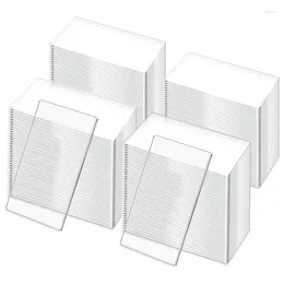 Party Decoration 50 Pieces Acrylic Place Cards Transparent Rectangle Blank Seating For DIY