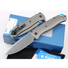 BM Bugout 535 Mark S90v Blade TC4 Titanium Handle Folding Pocket Survival EDC Tool Kitchen Camping Hunt Outdoor Knife 882 318