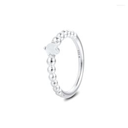 Cluster Rings Fashion Milky White Beaded For Women Gift 925 Sterling-Silver-Jewelry Offers Mother's Day