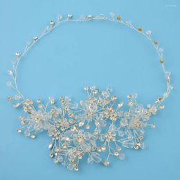 Hair Clips Crystal Bridal Accessories Wedding Rhinestone Flower Rose Color Headpiece Party Prom Crown Bride Headdress Jewelry