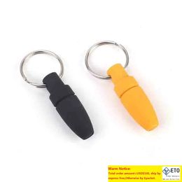 Cigar Cutters Scissors Knife Punch Smoking Accessories Tool 2 Colors Plastic Blunt Splitter Key Chain Drill tips Oil Rigs For Pipes Hookahs