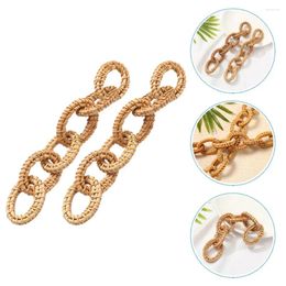 Garden Decorations 2 Pcs Rattan Chain Link Decor Home Decoration Wall Hanging Ornament Woven Vintage Ornaments Decorative Links For