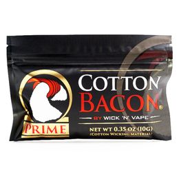 Cotton Bacon 2.0 Organic Protable Prime Vape Cotton Sliver Gold Prime V2 Version Fit For DIY Wick Coil RDA RTA Atomizer Tank