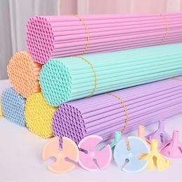 Party Decoration 50Pcs/Pack 42cm Balloon Sticks Wedding Birthday Arrangement Props Supporting Rods Accessories