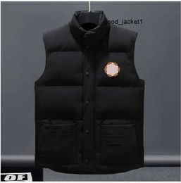 canda goose Jackets Designer Down Vest Pocket Zipper Badges Men Downs Casual Coat Canadian Goose Tops Outwear Multiple Colour goose jacket 2 CGTY