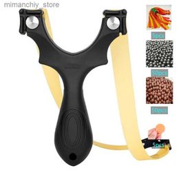 Hunting Slingshots Powerful Professional Resin Pocket Slingshot rif Hunting Sling Shot Adults Hunting Slingshot gun with two kinds Rubber Band (A Q231114