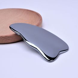 Natural Terahertz Stone Gua Sha Face Lift Tool Energy Healing Stone Guasha Massage Scraper for Facial Skin Care Beauty Products