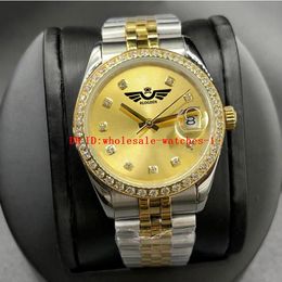 16 Style Mens Watches 41mm 36mm 278238 Gold Dial Watch Automatic Mechanical movement Mens Diamond Bezel Stainless Steel Wrist Designer Watches Two Tone Gold