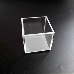 52.5 55 55mm Fluorescent Cubic Large UV Quartz Cuvette Cell