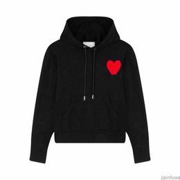 Amisweater Amis Designer Hoodie AM I Paris Hooded Pullover Hip Hop Casual Hoody Coeur Heart Love Knit Sweatshirt Men Women Winter Fashion Amiparis EE4O