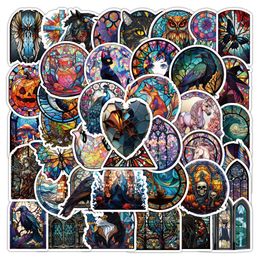 50Pcs Vintage Magic Stickers Non-Random Waterproof Vinyl Sticker Laptop Skateboard Motor Water Bottle Snowboard Notebook Wall Car Decals Kids Gifts