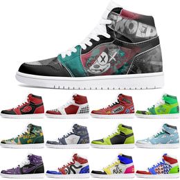 New Customised Shoes 1s winter DIY shoes Basketball Shoes male Cartoon Anime Customization Trend Outdoor Basketball Shoes