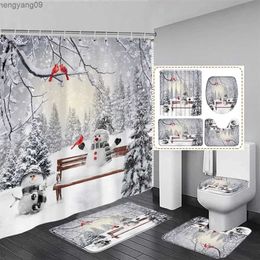 Shower Curtains Christmas Bathroom Sets with Shower Curtain Rugs Red Truck Christmas Shower Curtains Xmas Bathroom Rugs Christmas Bathroom Deco R231114