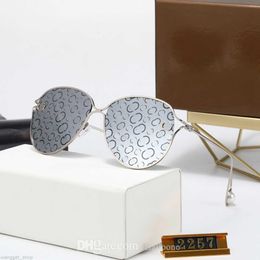 Brand 2257 Designer Sunglasses Men Women Eyeglasses Outdoor Shades Metal Frame Full Letter Fashion Classic Lady Sun glasses Mirrors for glass