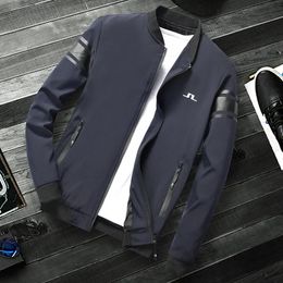 Men s Jackets Korea Golf Jacket for Men Spring Autumn Thin Fashion Coat Wear J Lindeberg Business Casual Man Tops Plus Size M 5XL 231113