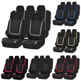 Car Seat Covers Universal Fabric Auto Front Back For Solaris Ix35 I30 Ix25 Elantra Accent Tucson Sonata